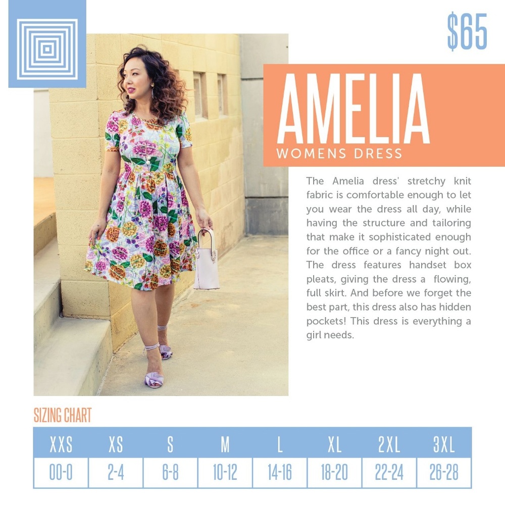 ⭐The Amelia Dress by LuLaRoe⭐ - Picture 2 of 9